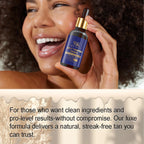 WK JALY Dark Self Tan Drops, Natural Self Tanner, Face & Body Glow with DHA, Carrot Oil, Aloe, Buildable, Streak Free Tan, Vegan
