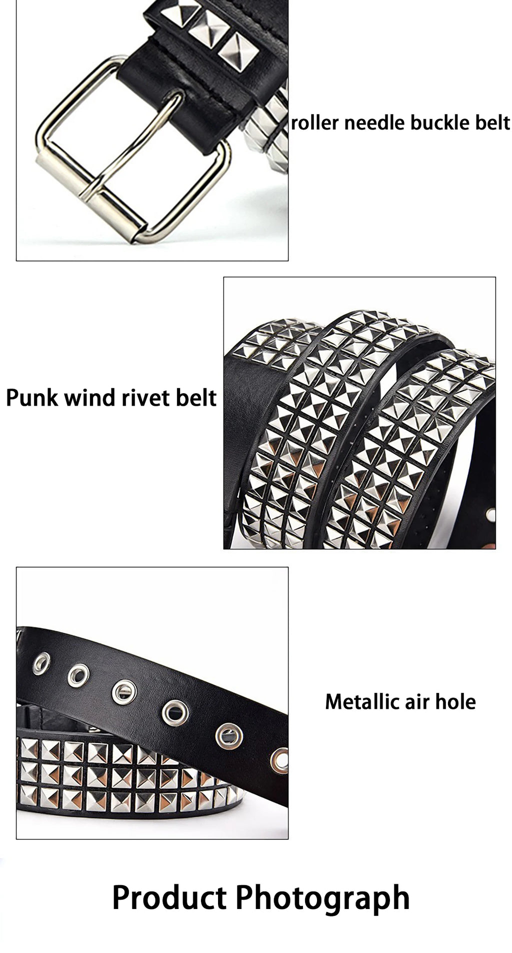 Fashion New Square Bead Rivet Belt Metal Pyramid Belt Men and Women Punk Hardware Jeans Belt Y2K Belt Designer Belt Women's Belt