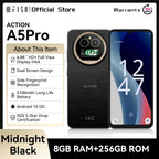 IIIF150 Action A5Pro Phone Android 15 Go Smartphone 12GB RAM 256GB ROM 6.8inch HD+ HAA Display Dual Screen Design 5100mAh Batter