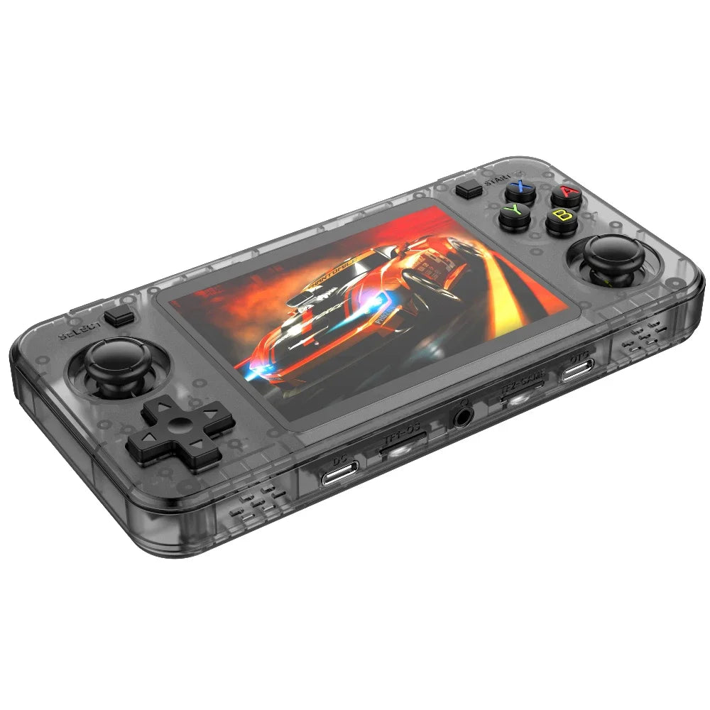 BOYHOM Green R36H Retro Video Game Console 3.5‘’ IPS Screen RK3326 3000 mAh Open Linux System Portable Player 64GB 128GB
