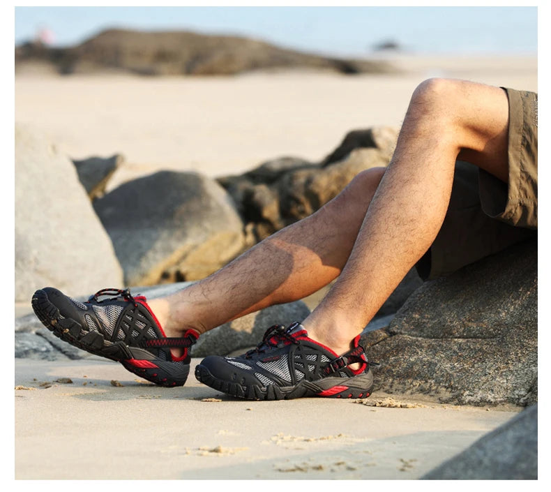 Summer Wading Hiking Shoes for Men Outdoor Aqua Beach Barefoot Sneakers Women Breathable Quick Drying Sports Trekking Shoes Men