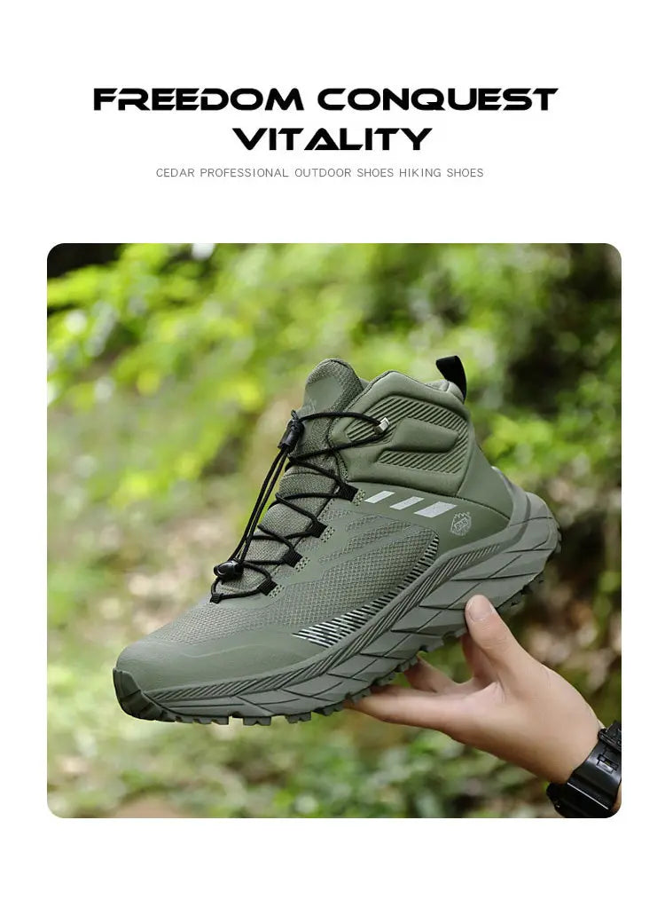 RAN Hiking Shoes Men Waterproof mesh walking shoes outdoor trekking Shoes Hunting Boots Tactical Ankle Boots women travel Boots