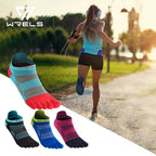 WRELS Toe Socks Running Socks for Men Women Athletic Breathable Five Finger Socks High Performance Athletic  Five Toe Socks