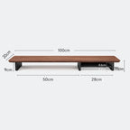 Z1 Monitor Height Increasing Rack Office Luxury Desk Setup E-sports Room Monitor Bracket Wooden Screen Stand with Compartments