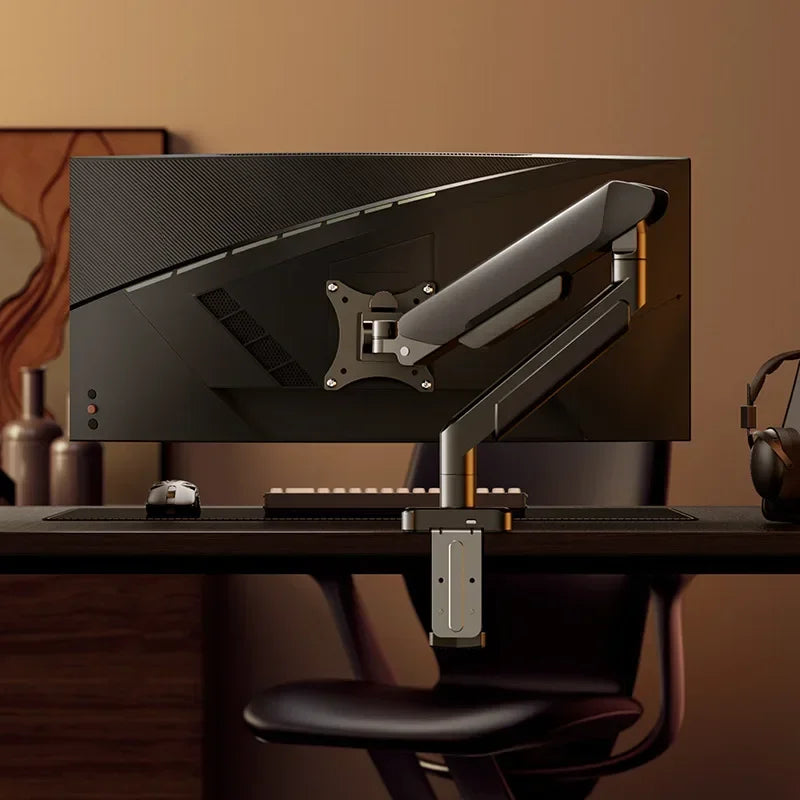 Single Monitor Mount Stand Up to 32 Inch 19.8lbs Universal VESA Desk Bracket Height Adjustable Computer Screen Holder