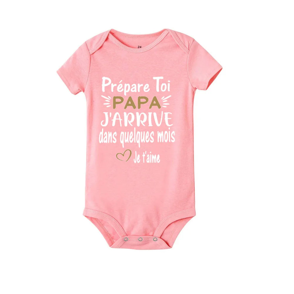 Prepare Yourself PAPA I'm Coming In A Few Month Announcement Pregnant Baby Bodysuit Boy Girl Toddler Jumpsuit Infant Shower Gift