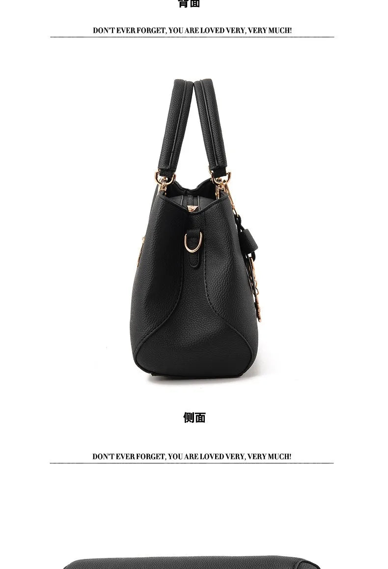 New Korean version trendy autumn and winter bow women's bag portable shoulder bag messenger bag killer bag mother bag large capa