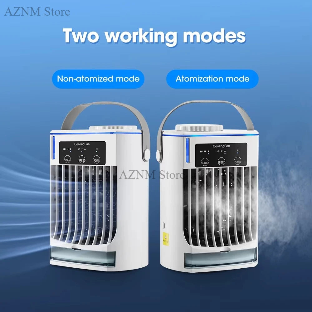 Mini Air Conditioner Air Cooler Fan Portable Water Cooling Fan Mobile Air Conditioning Fan For Room Office Cars