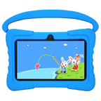 7 Inch Kid Tablet Android 13 Quad Core 4GB RAM 64GB ROM 4000mAh WiFi Bluetooth Children's Gift Kids Software with Silicone Case