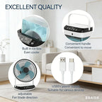 Portable Desktop Air Cooler Mini Evaporative Fan with Humidifier USB Personal Air Conditioner for Home Office Use