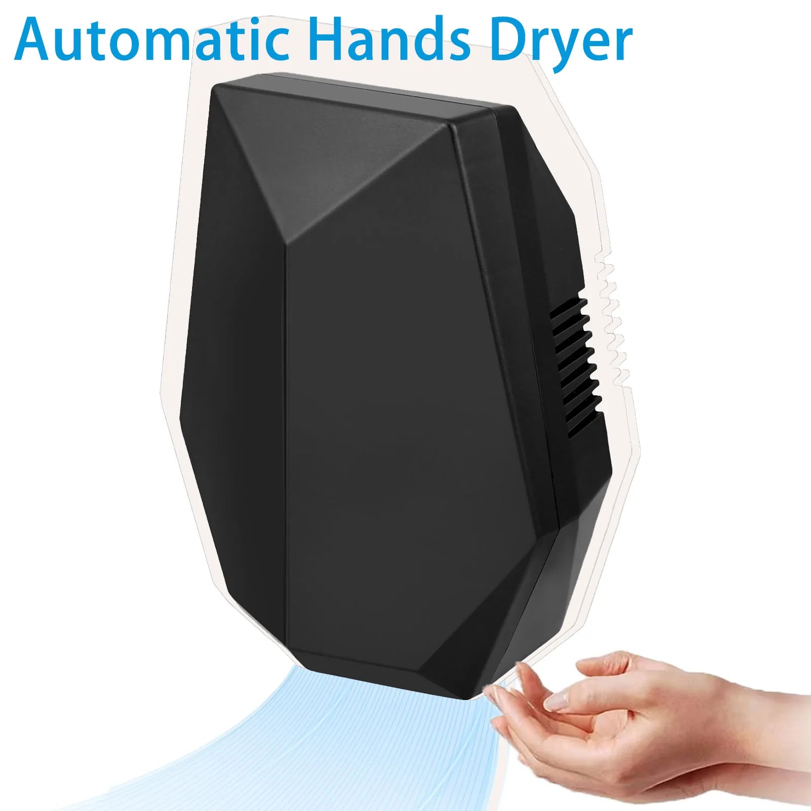 Wall Mounted Automatic Hand Dryer Sensor US Plug High Power Motor Compact  Dryer Sensor Quiet Dryer for Kitchen Bedroom Hotel