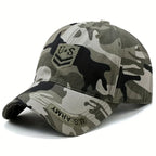 Outdoor Men's Camouflage Hat Trendy Embroidered Baseball Cap UV Protection Sun Hat Peaked Cap Military Cap For Fishing Hiking
