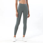 SOISOU Nylon Yoga Pants Gym Leggings Women Girl Fitness Soft Tights High Waist Elastic Breathable No T Line Sports Pants