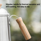 Pour Over Coffee Kettle Gooseneck Stainless Steel Tea Kettle, Hand Maker Brewed Pot Bean Grinder Folding Filter Cup