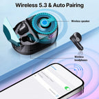 Magnetic 3-in-1 Bluetooth Speaker with Earbuds, Phone Stand,RGB Light, Portable Wireless Headset for iPhone/Android