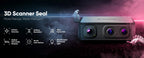 3DMakerpro Seal 3D Scanner, 0.05mm Resolution, 0.01mm Accuracy, 24-bit Color Capture, Anti-shake Lens, 5x More Detail Per Unit