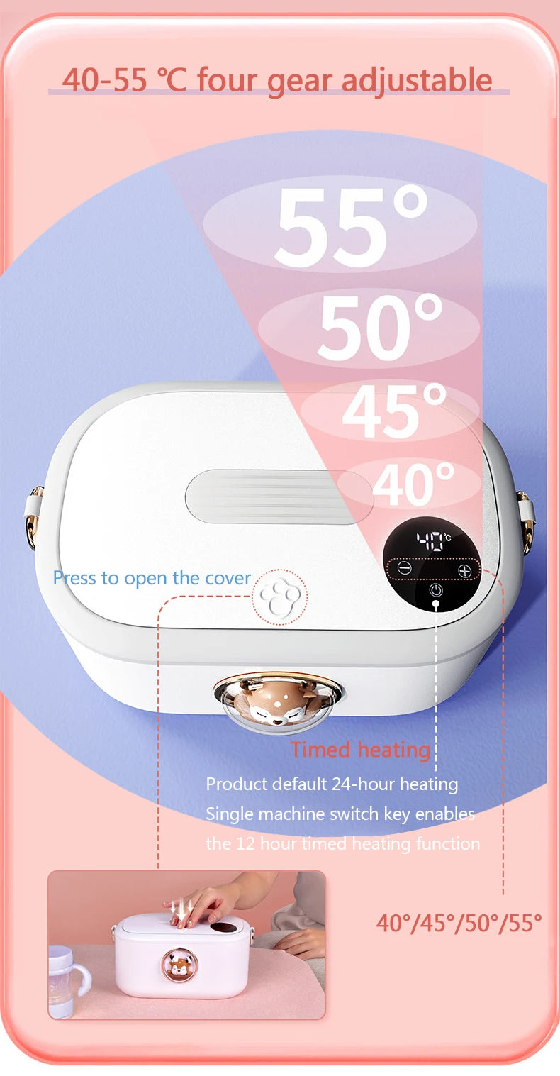 DMWD Household Wipes Heater Wet Towel Dispenser Facial Mask Warmer Electric Baby Tissue Heating Machine 0-55℃ Constant Temp 220V
