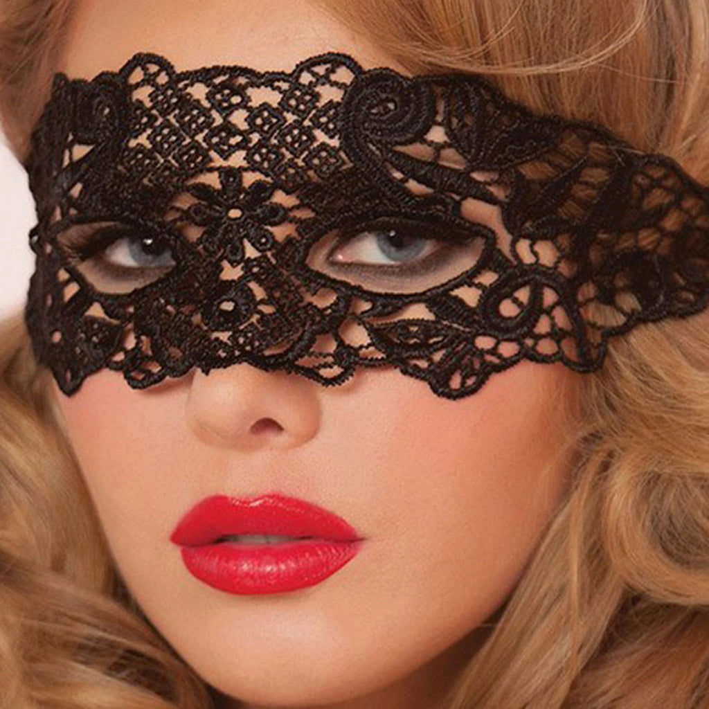 Women Carnival Mask Hollow Lace Masquerade Face Mask Princess Prom Party Props Black Eye Mask Halloween Costume for Women