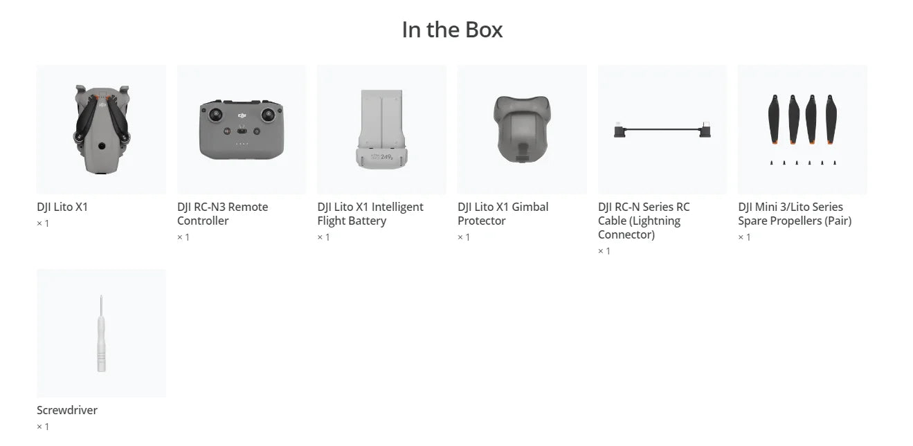DJI Lito X1 Foldable Lightweight 4K Drone with Obstacle Detection ActiveTrack 1/1.3 Inch Sensor 15km Transmission for Beginners C0