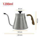 Stainless Hand Drip Coffee Maker with Thermometer Goose Beak Kettles Teapot Gooseneck Kettle Coffee Pot