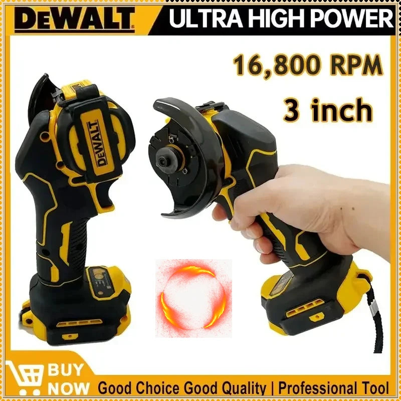 DEWALT 3inch Angle Grinder Cordless Mini Polishing Grinder Multifunctional Electric Cutting Machine Electric Tool