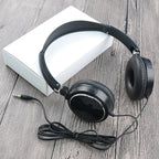 3.5mm Wired Headphones Foldable Adjustable Headphones Bass Stereo Fashion Music Earphones Supplies for MP3 Host All Smartphones