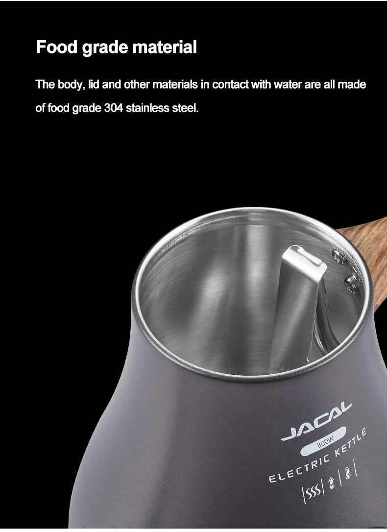 800W Electric Kettle Long Spout Coffee Kettle Tea Pot Hand Brewing Coffee Pot Tea Maker with Temperature Controller 1L