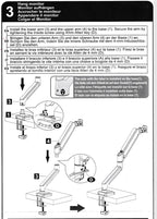 D-MOUNT D80 metal alumin 2-10KG 13"-32" monitor desktop stand mount gas spring arm full motion rotate clamp 0-60mm grommet