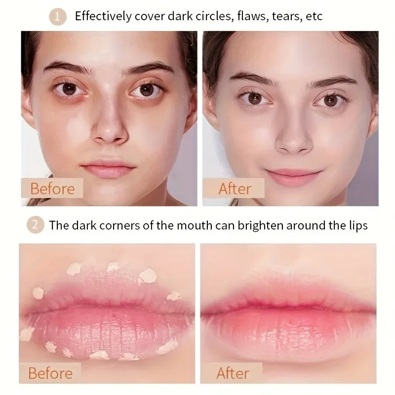 Full Coverage Waterproof Concealer – Hides Tattoos, Scars & Blemishes, Natural Matte Foundation for All Skin Tones, Long-Lasting