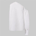Sexy Off Shoulder Women Shirts Summer Lantern Sleeve Blouse Casual Loose Solid Tops Lady Elegant Blusas Femme Streetwear Shirt