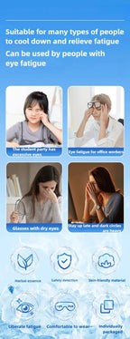 20/40 Pcs Box Hot Selling Disposable Ice Eye Patches Hydrogel Eye Protection Relieve Fatigue Herbal Cold Compress Eye Masks