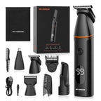 MAXGROOM Manscape Body Hair Trimmer 4 in 1 IPX6 Waterproof Pubic & Groin Shave Electric Grooming Kit for Men Nose Beard Trimmer