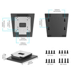 UPERFECT VESA Desktop Monitor Holder 15-22" LCD LED Folding Display Touch Screen Stand Mount Support Metal Bracket Load 6.5kg