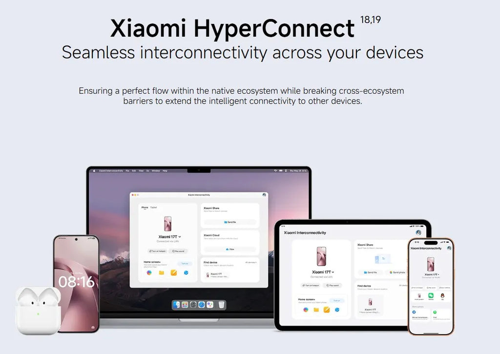 Global Version Xiaomi 17T Mobile Phones HDR10 6.59 'AMOLED Display 50MP Leica Summilux Lens 650OmAh Battery Xiaomi HyperAI Smartphone