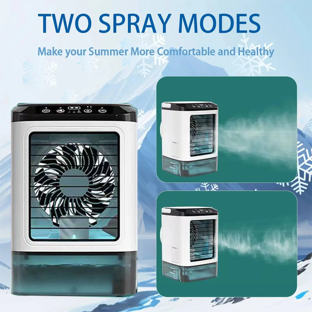 Quiet 3-Speed Portable Air Conditioner Mini Evaporative Cooler Humidifier for Bedroom