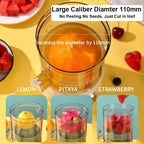 Electric Orange Juicer Portable Citrus Fruit Juice Extractor Pulp Separation Squeezer Machine USB Charge 600ml Smoothie Blender