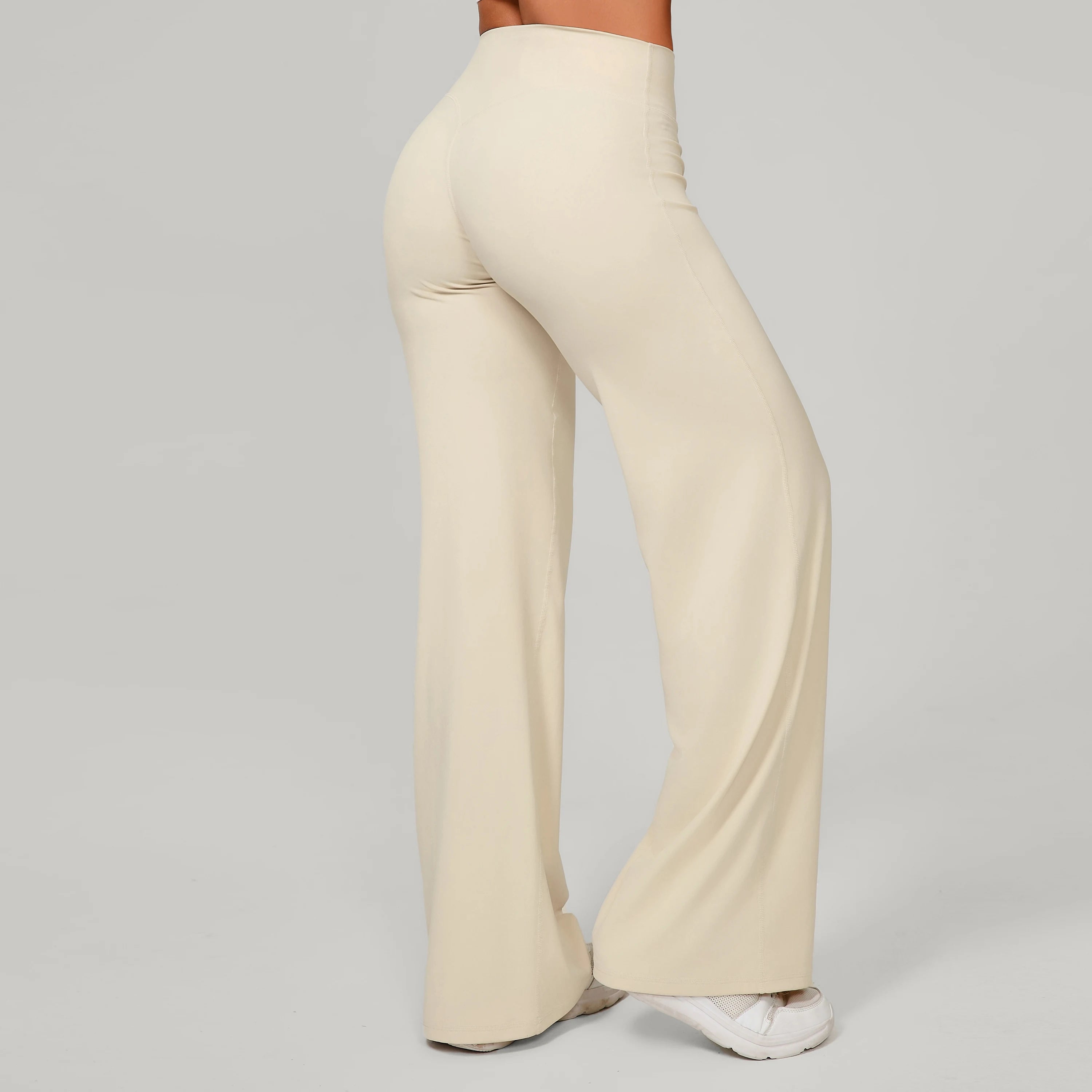 Women Straight Yoga Leg Bottoms Soft Stretchy Fabric Women's Yoga Pants GYM Sweat-Wicking Properties Running Sport Trousers