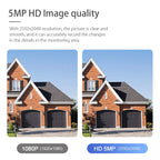 5MP Security Camera Outdoor Wireless 2.4G WIFI PTZ Auto Tracking Cameras Floodlight Color Night Vision IP66 Waterproof Two Way Audio Surveillance Cam
