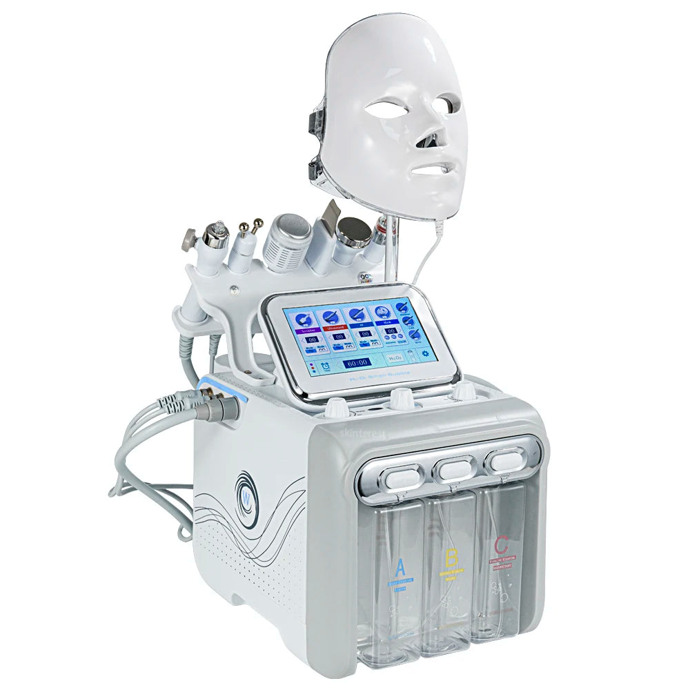7 In 1 Water Oxygen Small Bubble Machine professional Hydra Water Dermabrasion Beauty Instrument Facial Spa Skin Care Skin Clean Main image
