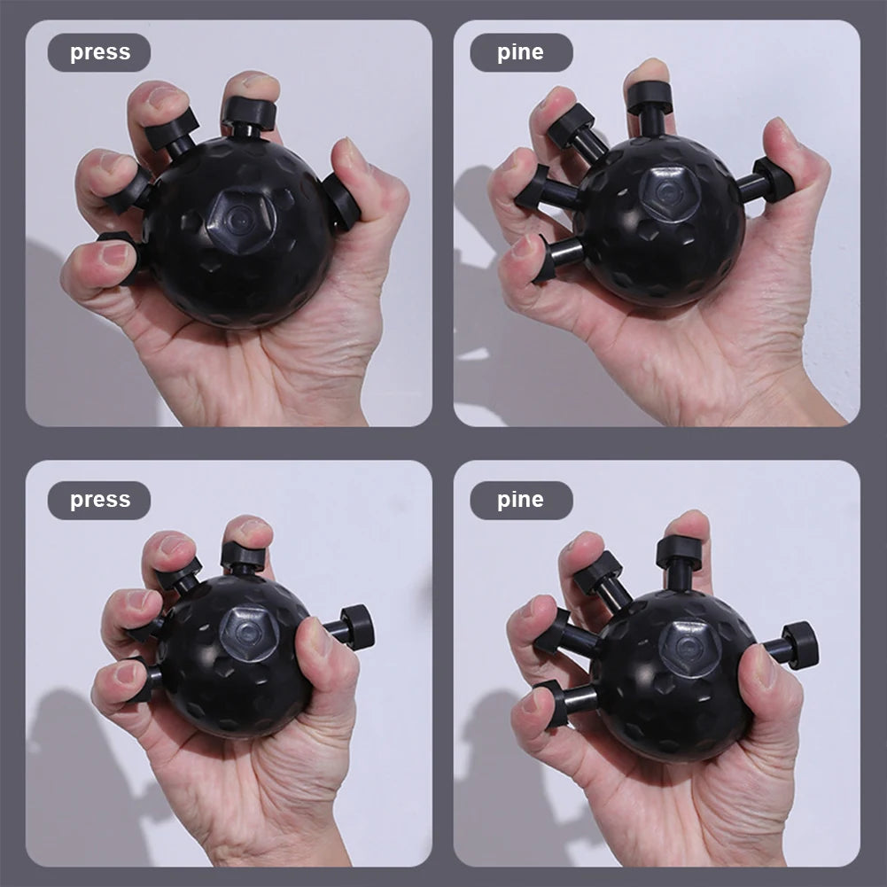 Hand Strength Exerciser Ergonomic Hand Ball Gripper Exerciser Anti Slip Finger Exerciser Trainer Rock Climbing Fitness Equipment