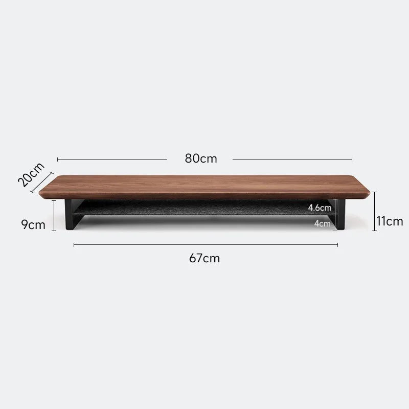 Z1 Monitor Height Increasing Rack Office Luxury Desk Setup E-sports Room Monitor Bracket Wooden Screen Stand with Compartments