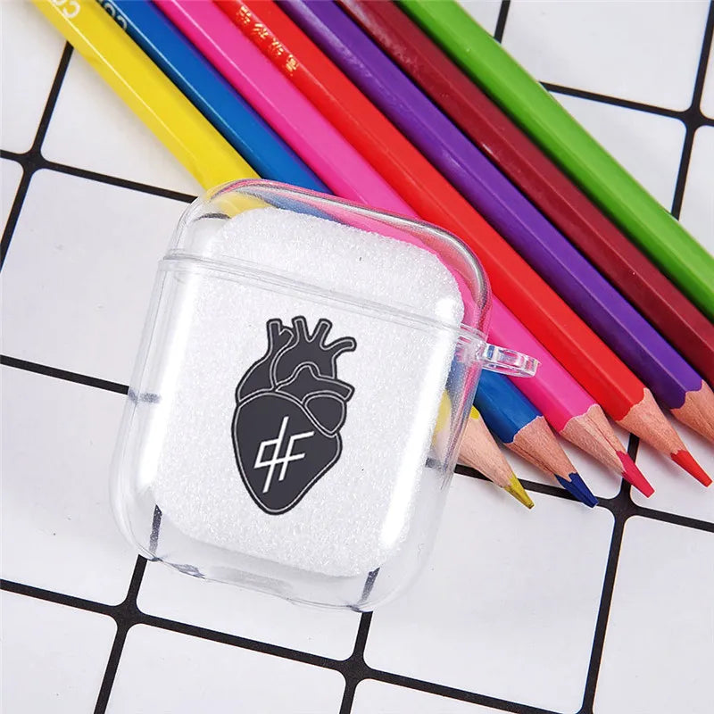 PNL QLF Rapper Singer Earphone Case For Apple AirPods 4 3rd 2 Pro3 Transparent Cover For Airpod 1 3 Letter Protective Box Shell Secondary image
