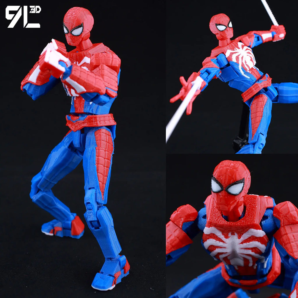 9L3D Printed Deadpool Wolverine Batman Spider-Man Venom Action Figures Dummy13 Lucky13 T13  Anime Model Toys Collectors Gifts