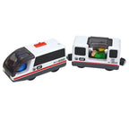 Wooden Locomotive Magnetic Electric Car Train Toys Fit Biro Wooden Diecast Slot Train Track Railway Educational Toys For Kids