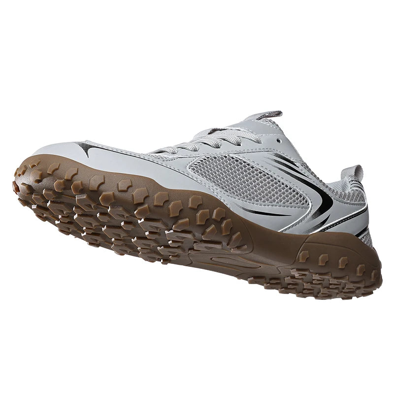 Unisex Wide Width Hiking Shoes Breathable Mesh Outdoor Trekking Sneakers Anti Slip Rubber Sole Walking Trainers Summer Autumn