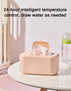 USB Baby Wet Wipe Warmer Electric Tissue Heater Cotton Towel Dispenser Digital Adjustable Temperature Thermostat Napkin Case EU