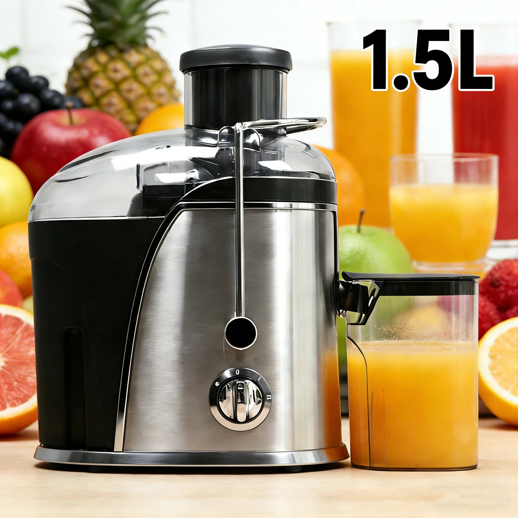 Juicer Machine, 400W Juicer with 3-inch Big Mouth for Whole Fruits and Veg, Juice Extractor with 2 Speeds, Easy to Clean