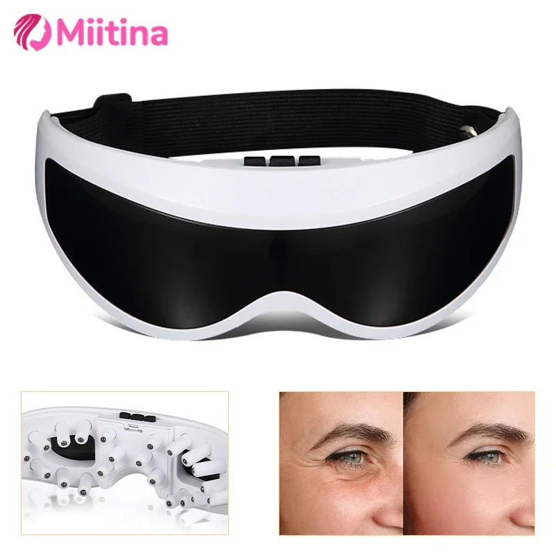 Electric Eye Massager Mask Migraine Eyes Vision Improvement Forehead Eye Care Glasses Massage Wireless Vibration Health Care Main image