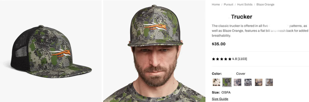 Mens Hunting Hat Camouflage Structured Mesh Baseball Cap Adjustable Classic Mens Fishing Outdoor Sports Hat Breathable