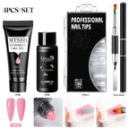 24PCS/Set 20ml Poly Naili Extension Gel  Kit Mini UV Lamp Sealer With Base Top Coat Professional Poly UVNail Gel Kit Starter Kit